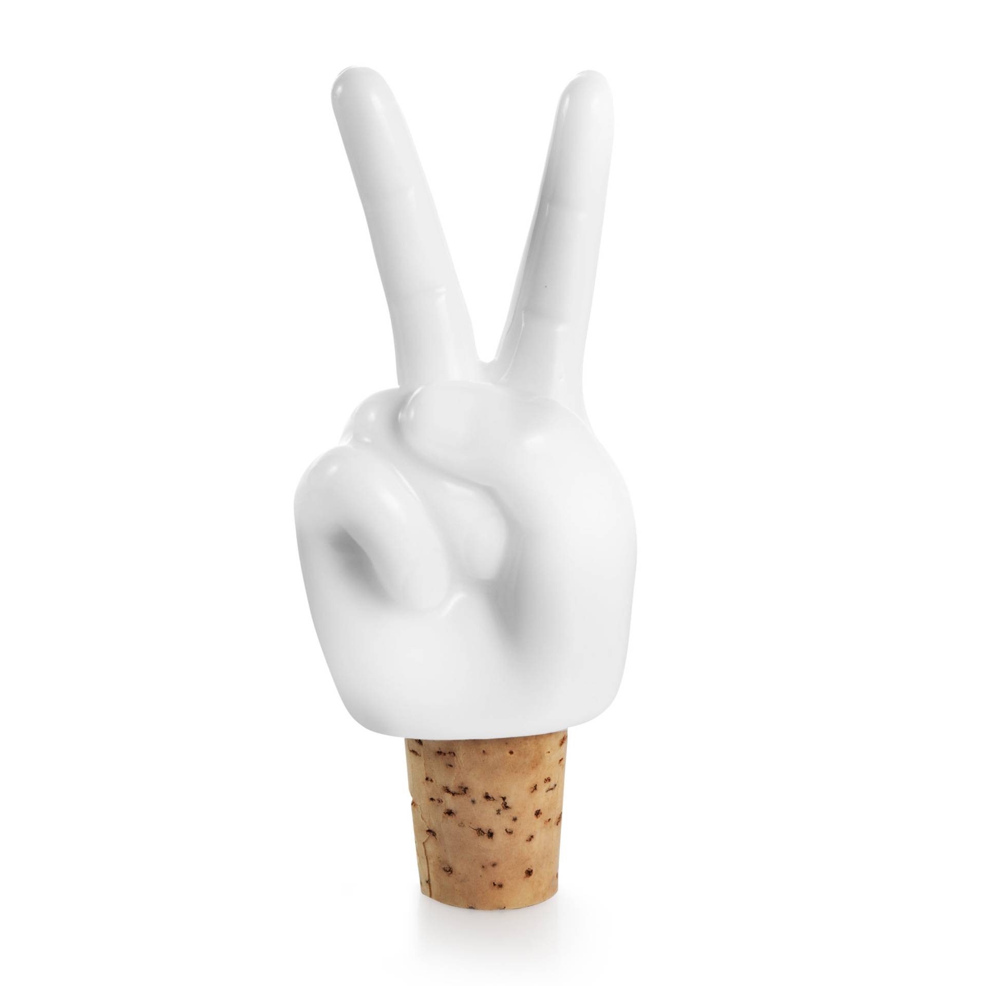DONKEY PRODUCTS // PEACE HANDS - WEINSTOPPER | WEIß von Donkey Products
