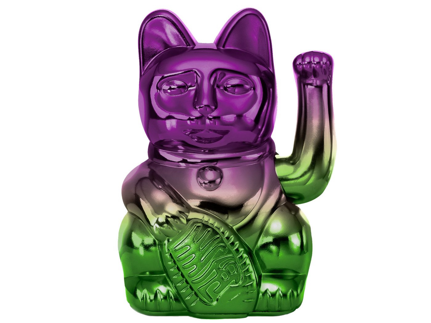 Donkey Products Dekofigur Lucky Cat Player Four Winkekatze shiny purple/green 15cm Donkey Products Dekofigur Lucky Cat Player Four Winkekatze shiny purple/green 15cm von Donkey Products