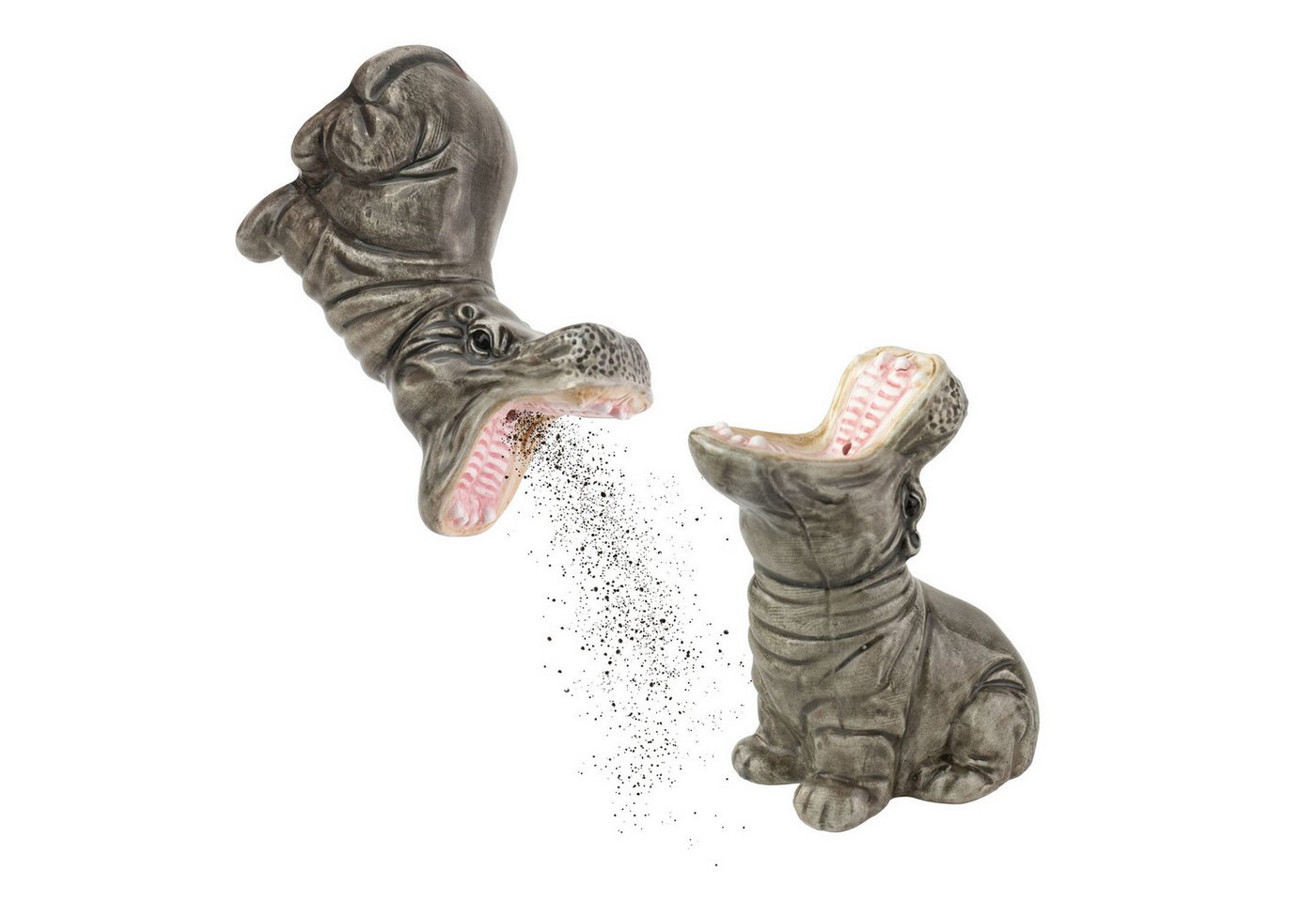 Donkey Products Salz- / Pfefferstreuer Hungry Hippos von Donkey Products