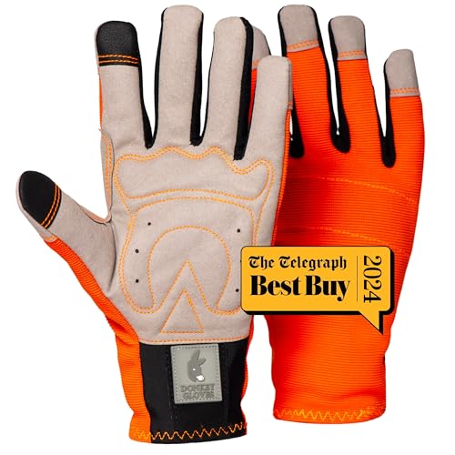 Donkey Gloves Gartenhandschuhe Damen & Herren - Multifunktionale Arbeitshandschuhe - Vegan, Maschinenwaschbar, Touchscreen Funktion - Ideal für Haus & Hof (S) von Donkey Works