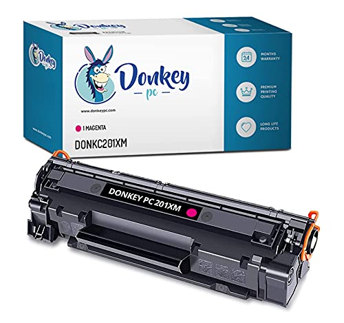 DONKEY PC Kompatible Tonerkartusche für 201X CF403X Magenta Ersatz für HP Color Laserjet Pro M252dw, M252n, M252, MFP M277dw, MFP M277n, MFP M277, MFP M274n, M274, 2.0000 Seiten Drucken. von Donkey pc