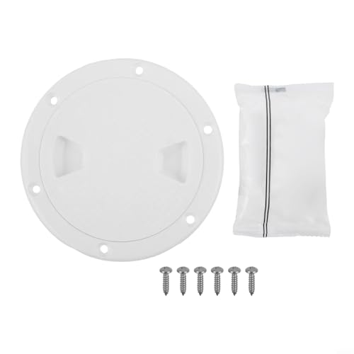 10,2 cm Marine Boot Inspektion Luke mit abnehmbarer Abdeckung, runde, rutschfeste Deckplatte, Lukenabdeckung, weiß (10,2 cm) von Donkivvy