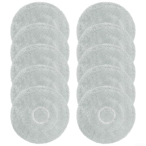 10 Stück Mikrofaser-Wischmopp-Pads, Ersatz-Mopp-Tuch passend für Mijia M40 D110CN M40S OV31CN Roboter-Staubsauger, waschbare wiederverwendbare Wischtuch-Pads (10 Stück) von Donkivvy