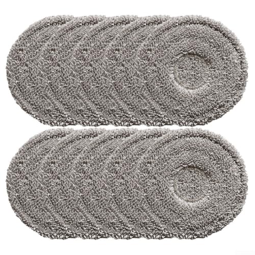 10 Stück Mikrofaser-Wischmopp-Pads, passend für MOVA P10 Pro Ultra/Roboter-Staubsauger, waschbare wiederverwendbare Wischpads (10 Stück) von Donkivvy