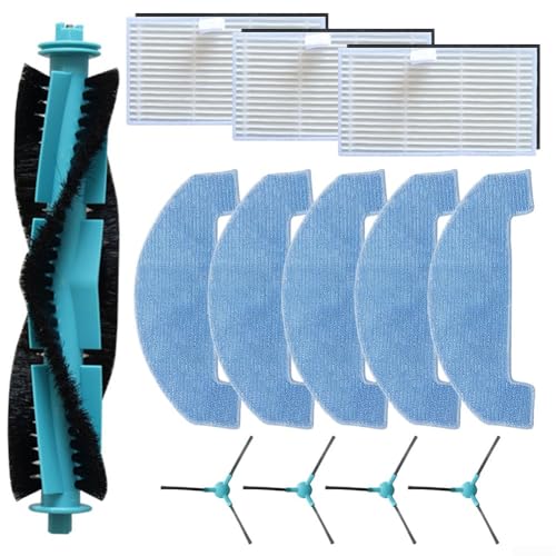 13-teiliges Ersatzteil-Set passend für Ultenic T20/T20 Pro/T10 Lite Roboter-Staubsauger. Enthält 1 Hauptbürste, 3 HEPA-Filter, 5 Wischtücher, 4 Seitenbürsten 13-teiliges Ersatzteil-Set passend für Ultenic T20/T20 Pro/T10 Lite Roboter-Staubsauger. Enthält 1 Hauptbürste, 3 HEPA-Filter, 5 Wischtücher, 4 Seitenbürsten von Donkivvy