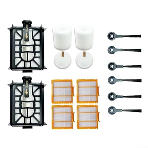 16-teiliges Seitenbürstenfilter-Set passend für Shark AI RV2600WSEU RV2500SEU 2-in-1 Roboter-Staubsauger, inklusive 2 Hepa-Filter, 2 Schaumstoff- und Filzfilter, 4 Filter, 6 Seitenbürsten 16-teiliges Seitenbürstenfilter-Set passend für Shark AI RV2600WSEU RV2500SEU 2-in-1 Roboter-Staubsauger, inklusive 2 Hepa-Filter, 2 Schaumstoff- und Filzfilter, 4 Filter, 6 Seitenbürsten von Donkivvy