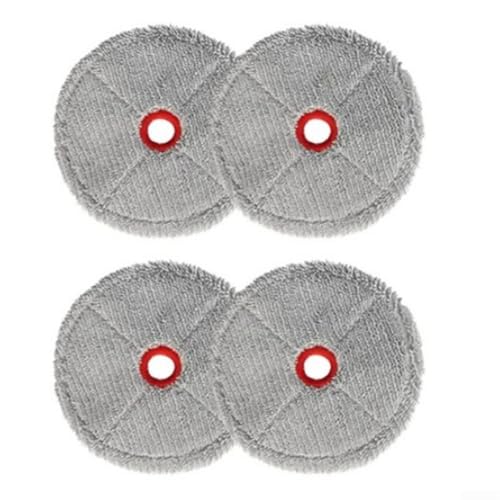 4 Stück Mikrofaser-Wischmopp-Pads, Ersatz-Mopptuch passend für LG Code für Zero Roboking Ai Roboter-Staubsauger, waschbare Wischtücher Reinigungspads (4 Stück) von Donkivvy