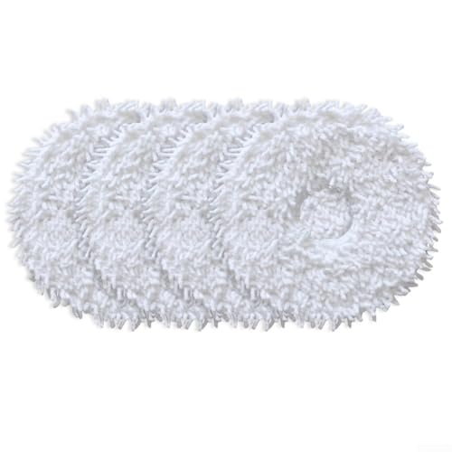 4 Stück Mikrofaser-Wischmopp-Pads, passend für Eureka J12 Ultra/für MIDEA V12 Roboter-Staubsauger-Teile Zubehör (4 Stück) von Donkivvy