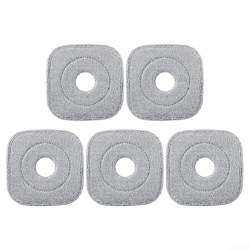 5 Stück Mikrofaser-Wischmopp-Pads, Ersatz-Pads passend für Alanberg Bodenwischer, saugfähig und maschinenwaschbar von Donkivvy