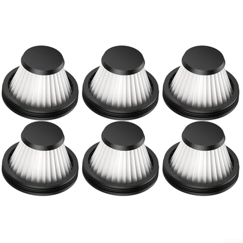 6 Stück HEPA-Filter Ersatzfilter passend für Baseus A2Pro schnurlose Handstaubsauger – waschbare, wiederverwendbare HEPA-Filter (6 Stück) von Donkivvy