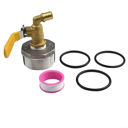 D50 Ölfässer-Ventilhahn, Edelstahlfässer, Ersatz-Ablaufhahn passend für Öl- und Wasseranwendungen von Donkivvy