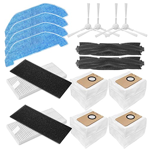 Donkivvy 18-teiliges Filter-Set für Q11 Roboter-Staubsauger, 2 Hauptrollenbürsten, 2 HEPA-Filter, 2 Schwamm, 4 Wischtücher, 4 Staubbeutel, 4 Seitenbürsten Donkivvy 18-teiliges Filter-Set für Q11 Roboter-Staubsauger, 2 Hauptrollenbürsten, 2 HEPA-Filter, 2 Schwamm, 4 Wischtücher, 4 Staubbeutel, 4 Seitenbürsten von Donkivvy