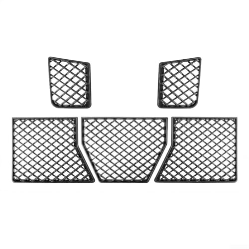 Donkivvy 5 Stück Auto Frontstoßstange Mitte Unterer Kühlergrill Mesh Guard passend für BMW G87 M2 2023 2024 2025 (mattschwarz) von Donkivvy