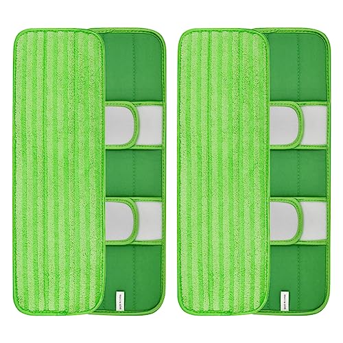 Donkivvy Mikrofaser-Mopp für Pads, wiederverwendbarer Wischmopp für Pads für Swiffer Sweeper XL, Ersatz-Mopp für Pads für nasse und trockene Böden, 4 Stück von Donkivvy