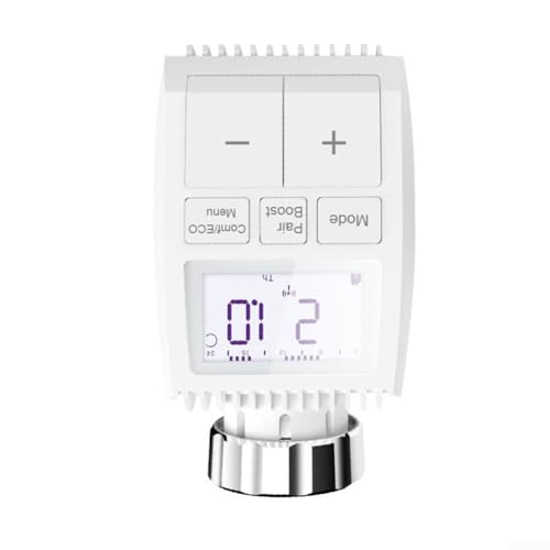 Donkivvy Smart Home Heizkörperthermostat – Basic, digitaler Thermostat Heizung, Tuya für den ZigBee-Wireless-Hub ist EIN Muss, einfache Installation, Energie sparen von Donkivvy