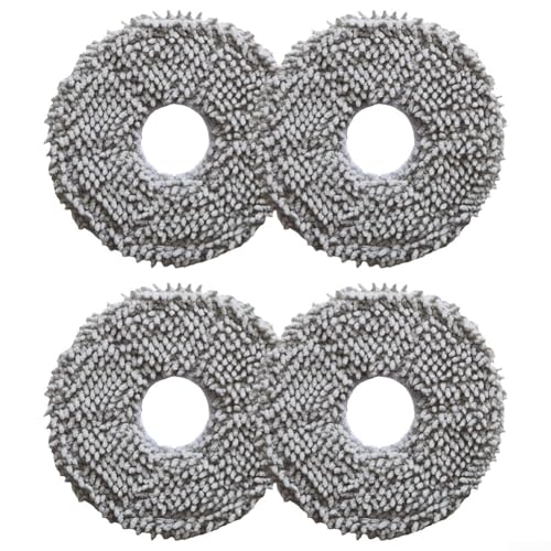 Mikrofaser-Wischmopp-Pads, Ersatz-Mopp-Pads, passend für Cecotec 13090 Spin Revolutions Home / 13090 Spin Revolutions Home & Wash Roboter-Staubsaugerzubehör (4 Stück) von Donkivvy