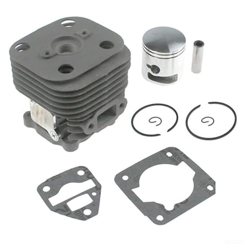 Zylinderkolben-Set, 34 mm, kompatibel mit HEZ260F BCZ260T BCZ260TS EXZ260S-PH Motoren, mit Kolbenbolzen-Clips, Dichtungen von Donkivvy