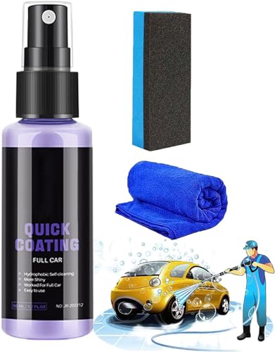 Car Paint Coating Agent - Car Paint Protection,3 in 1 Multi-Functional Fast Dry Coating Spray, Car Coating Agent, High Protection Quick Drying Car Coating, Car Fast-Acting Coating Spray (50ml) von Donlinon