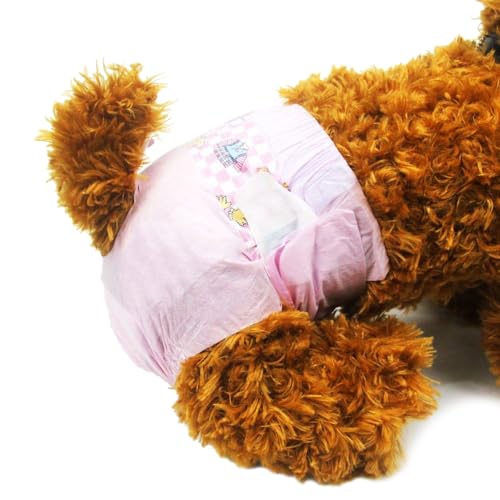 Dono Hundewindeln für Hündinnen,14 Stück, Katzenwindeln, Hunde Windeln Weibliche, Läufigkeitshose für Hündinnen, Windeln für Weibliche Hunde und Katze, Super Saugfähig, M von Dono