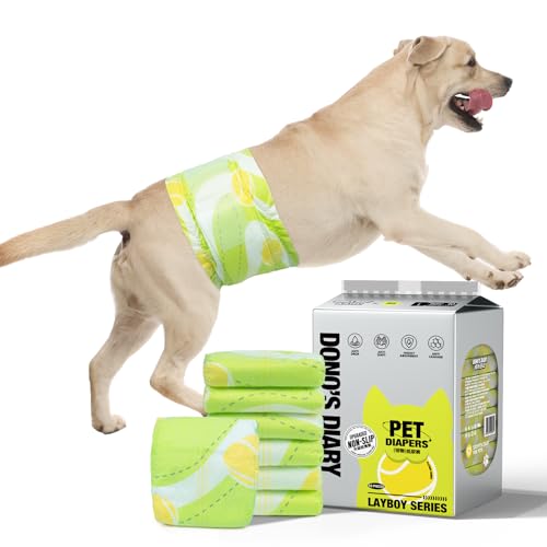 Dono Hundewindeln für Rüden, rutschfest, 40 Stück, Rüdenwindeln, Hunde Windeln, superabsorbierende Welpenwindeln für Inkontinenz, Reisen, XS, S, M, L Dono Hundewindeln für Rüden, rutschfest, 40 Stück, Rüdenwindeln, Hunde Windeln, superabsorbierende Welpenwindeln für Inkontinenz, Reisen, XS, S, M, L von Dono