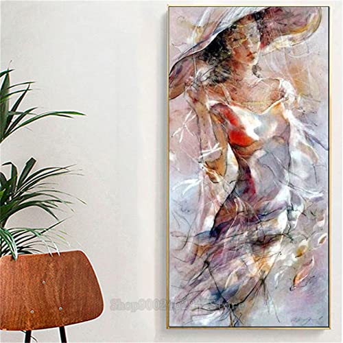 Diamond Painting Bilder Set,DIY 5D Dimanten Painting Abstrakte sexy Frauen,Full Drill 30x60cm Erwachsene,Diamant Malerei Vollbild Diamond Dot Cross Stickerei Craft Crystal Art for Home Wall Decor von Donpeer