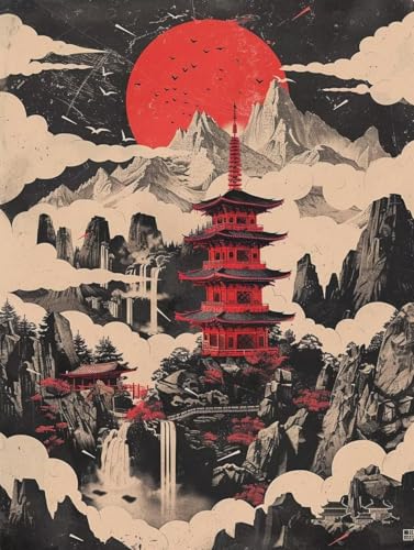 Diamond Painting Japanische Szenerie Diamant Painting Bilder Kinder, 30x40 cm, 5D Diamond Painting Erwachsene DIY Malen nach Zahlen Manga Diamant Kunst Malerei Stickerei Basteln, Home Wand Dekor Pd515 Diamond Painting Japanische Szenerie Diamant Painting Bilder Kinder, 30x40 cm, 5D Diamond Painting Erwachsene DIY Malen nach Zahlen Manga Diamant Kunst Malerei Stickerei Basteln, Home Wand Dekor Pd515 von Donpeer