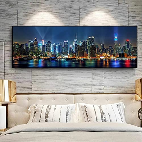 Donpeer 5D Diamond Painting Kits für Erwachsene/Kind,Diamant Painting New York City ,DIY Diamant Grosse Bilder painting with Diamonds,mit Voll Zubehör,Crystal Art Gemälde Diamanten,Haus Dekoration von Donpeer