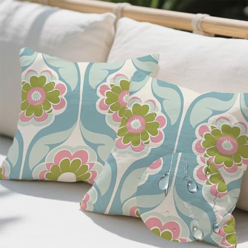 Kissenbezug 50 x 50 cm, Outdoor Kissen Anlage 2er Set Linen Kissenbezüge, Wetterfest Sofakissen mit Verstecktem Reißverschluss, Zierkissenbezüge Karikatur Kissenbezug für Balkon Wohnzimmer Deko e717 Kissenbezug 50 x 50 cm, Outdoor Kissen Anlage 2er Set Linen Kissenbezüge, Wetterfest Sofakissen mit Verstecktem Reißverschluss, Zierkissenbezüge Karikatur Kissenbezug für Balkon Wohnzimmer Deko e717 von Donpeer
