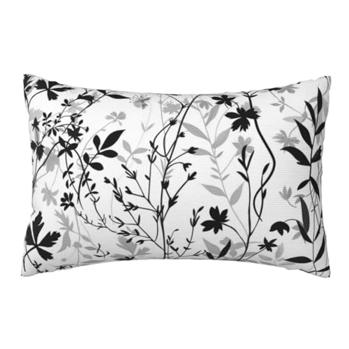 Outdoor Kissen 60x80 cm 2er Set, Kissenbezug Weiß Kissen Deko Kissenbezüge, Sofakissen Leinen Kissenhülle Couch Kissen, Dekokissen Mit Verstecktem ReißVerschluss für Garten Balkon Deko Blätter Pr-39 Outdoor Kissen 60x80 cm 2er Set, Kissenbezug Weiß Kissen Deko Kissenbezüge, Sofakissen Leinen Kissenhülle Couch Kissen, Dekokissen Mit Verstecktem ReißVerschluss für Garten Balkon Deko Blätter Pr-39 von Donpeer