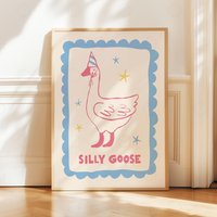Gans Kinderzimmer Wand Kunst - Alberne Druck Für Babyzimmer Oder Kinder Dekor Lustiges Tier Poster Gender Neutral Druckbare Wandkunst Gans Kinderzimmer Wand Kunst - Alberne Druck Für Babyzimmer Oder Kinder Dekor Lustiges Tier Poster Gender Neutral Druckbare Wandkunst von DontGrowUpPrints
