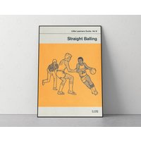 Vol 8. Straight Balling - Poster, Retro Buch Cover, Vintage Print, Modernes Wohndekor, Mid Century Kunst, Ausstellungsplakat von DontGrowUpPrints