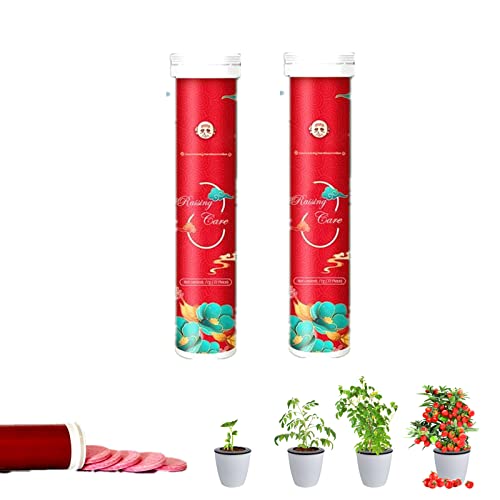 Donubiiu 22/44/66-Pack Home Gardening Universal Slow-Release Tablet Organic Fertilizer, Stronger, Healthier Roots Using Garden Fertilizer, Concentrated All-Purpose Plant Food (44 Pcs) von Donubiiu