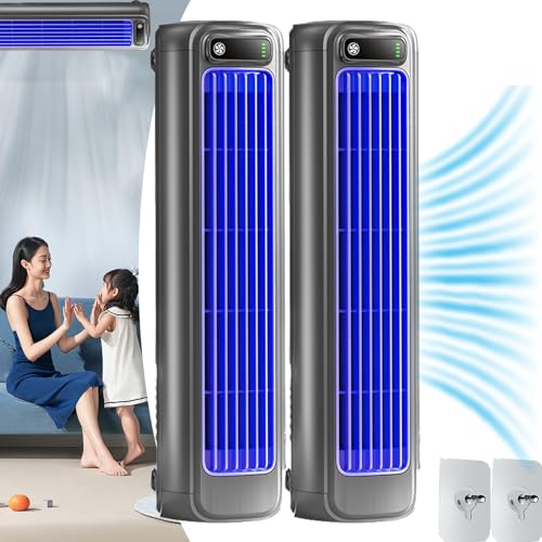 Briza Ac, Brizaac, Festberg Cooling Ace, Wand Klimaanlage Ohne AußEngeräT, Tragbare leise energieeffizienter Lüfter, 3 Geschwindigkeiten (2 Pcs) von Donubiiu