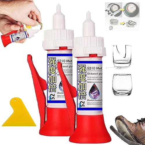 Donubiiu Leistungsstarker Lot-Multimaterial-Reparaturklebstoff, Metall-Keramik-Verglasungsmittel, Powerful Solder Multi-Material Repair Adhesive, kleber keramik metall wetterfest Hochfester (2PCS) von Donubiiu