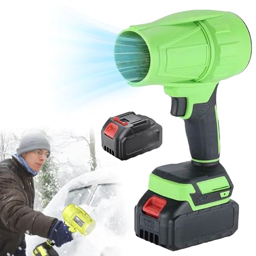 Donubiiu Senova Turbo 2.0, Strong Senova Blower, Turbo Jet Blower, Cordless Turbo Super Power Air Duster, Elektrische StaubgebläSe 300000rpm, Mit 21 V Akku Und LadegeräT (1 Batterie) von Donubiiu