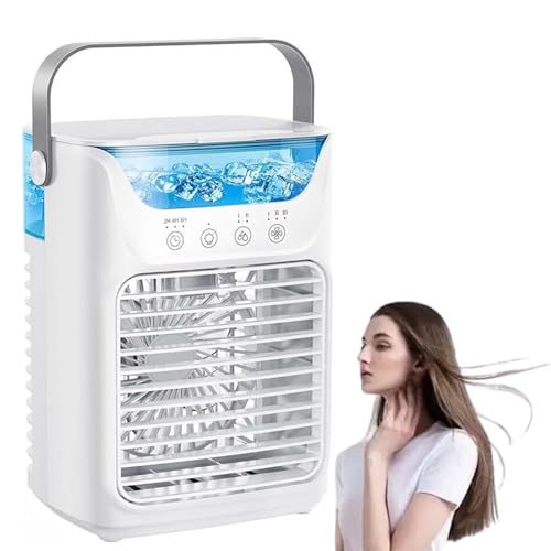 Donubiiu Tundra Freeze,Tundra Freeze Mobile Klimaanlage,Neues und verbessertes Modell 2025,Drei Windgeschwindigkeiten,USB Tragbare Mobile Klimagerät,Mini Luftkühler für Hause, Büro (1PC) von Donubiiu