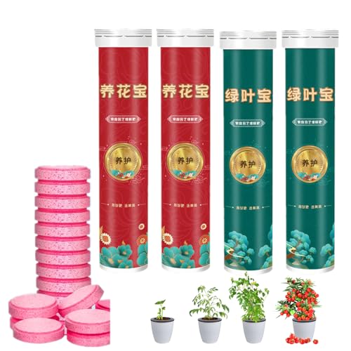 Donubiiu Universal Slow-Release Organic Fertilizer, 22/44/66Pack Home Gardening Universal Slow-Release Tablet Organic Fertilizer, Concentrated All-Purpose Fertilizer Organic Plant Food (4Pcs Mix) von Donubiiu