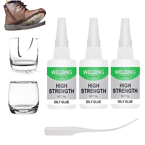 Donubiiu Welding High-strength Oily Glue,Schweißen von hochfestem öligem Kleber, Uniglue Universal Super Glue, Waterproof Repair Adhesive For Metal, Leather, Ceramics, Wood, Glass (3Pcs) von Donubiiu