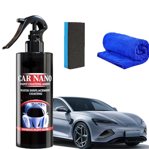 Nurafix Nano Car Spray,Nano Spray Auto,3 in1 High Protection Auto,Gluckaro Autobeschichtungsspray,All-In-One Pflege-Set Autom (1PCS,250ml) von Donubiiu