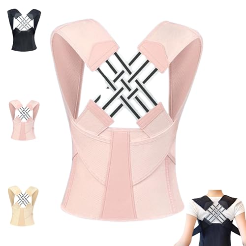 Orthopert NeuroPosture-Neurologischer Haltungsprogrammierer,Orthopädisches Haltungskissen,Haltery AlignFlex-Effektiver Haltungstrainer und Rückenkorrekturgerät Verbessert Körperhaltung (Rosa, XL) von Donubiiu