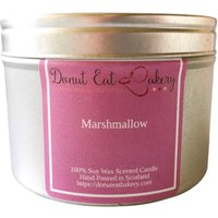Marshmallow Stark Parfümierte, Vegane Holzdocht-Sojawachskerze von DonutEatBakery
