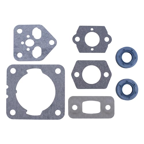 Dichtungssatz Blasgerät Wellendichtringe Fußdichtung Auspuffdichtung Flanschdichtung für Stihl BG 56 BG 86 SH 86 BG56 BG86 SH86 Laubbläser FS70 FS56 FS 70 FS 56 Motorsense HT 56 HT56 Hochentaster von Doo Engy