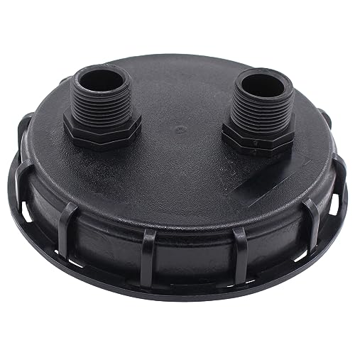 IBC Adapter DN 150 IBC Tank Kappe Regentonne Verschlussdeckel Tankdeckel DN150 Tankanschluss Abdeckkappe Wassertank Deckel IBC Container Abdeckung Doppelloch 1 Zoll Außengewinde für Regenwassertank IBC Adapter DN 150 IBC Tank Kappe Regentonne Verschlussdeckel Tankdeckel DN150 Tankanschluss Abdeckkappe Wassertank Deckel IBC Container Abdeckung Doppelloch 1 Zoll Außengewinde für Regenwassertank von Doo Engy