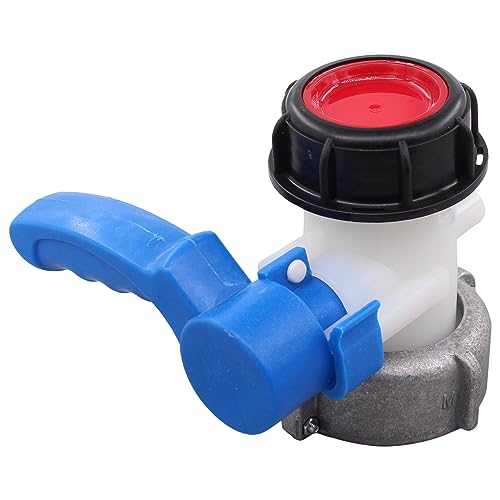 IBC Adapter DN50 75cm zu S60x6 IBC Tankadapter DN 50 Auslass Regelventil Absperrklappe Kugelhahn Wassertank Klappenhahn Regentonne Auslaufhahn Ventil Gartenhahn Ablaufadapter für IBC Regenwassertank von Doo Engy