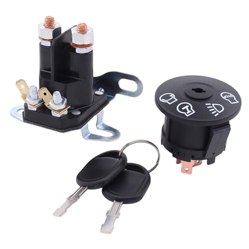 Magnetschalter Zündschloss Anlasserrelais Zündschalter Starterrelais Zündstarter Startschalter für Husqvarna MTD Honda Bolens Toro Castelgarden Stiga Murray AYP Briggs Stratton Rasentraktor Rasenmäher von Doo Engy
