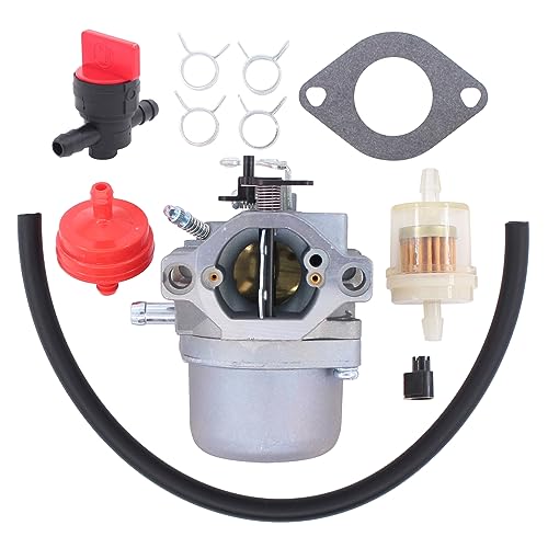 Vergaser Satz Rasenmäher mit Absperrventil Kraftstoffschlauch Dichtung Filter für Briggs & Stratton 799728 498027 499161 498231 494502 494392 495706 498134 496592 699318 699737 699856 699896 28V707 Vergaser Satz Rasenmäher mit Absperrventil Kraftstoffschlauch Dichtung Filter für Briggs & Stratton 799728 498027 499161 498231 494502 494392 495706 498134 496592 699318 699737 699856 699896 28V707 von Doo Engy