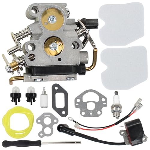 Vergaser Set mit Zündspule Zündkerze Kraftstofffilter Luftfilter Kraftstoffleitung Primerbirne Dichtung Werkzeug für Husqvarna 240 240E 235 235E 236 240E 120 Mark 2 für Jonsered CS 2234 CS 2238 Vergaser Set mit Zündspule Zündkerze Kraftstofffilter Luftfilter Kraftstoffleitung Primerbirne Dichtung Werkzeug für Husqvarna 240 240E 235 235E 236 240E 120 Mark 2 für Jonsered CS 2234 CS 2238 von Doo Engy