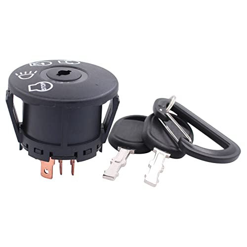 Zündschloss Zündschalter Zündstarter Startschalter Zündanlassschalter Starter Schalter Zündschlüssel Schlüssel für Husqvarna MTD John Deere Rasentraktor Rasenmäher Traktor Rasentraktor Handwerker von Doo Engy