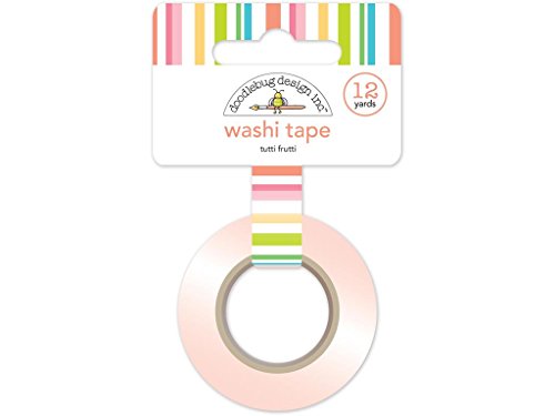 Doodlebug 5216 Washi Tape, Mehrfarbig, 15 mm x 12 Yd von Doodlebug