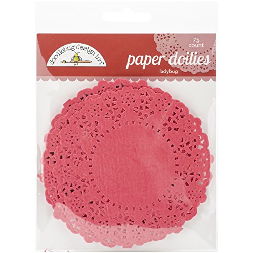 Doodlebug Doilies 4.5-inch 75/Pkg-Ladybug von Doodlebug